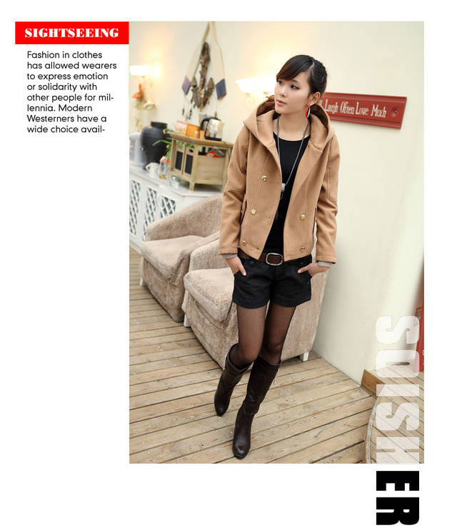 เสื้อโค๊ทกันหนาว ทรงสวย พร้อมส่ง สีน้ำตาลตามภาพ ผ้า wool น้ำตาล