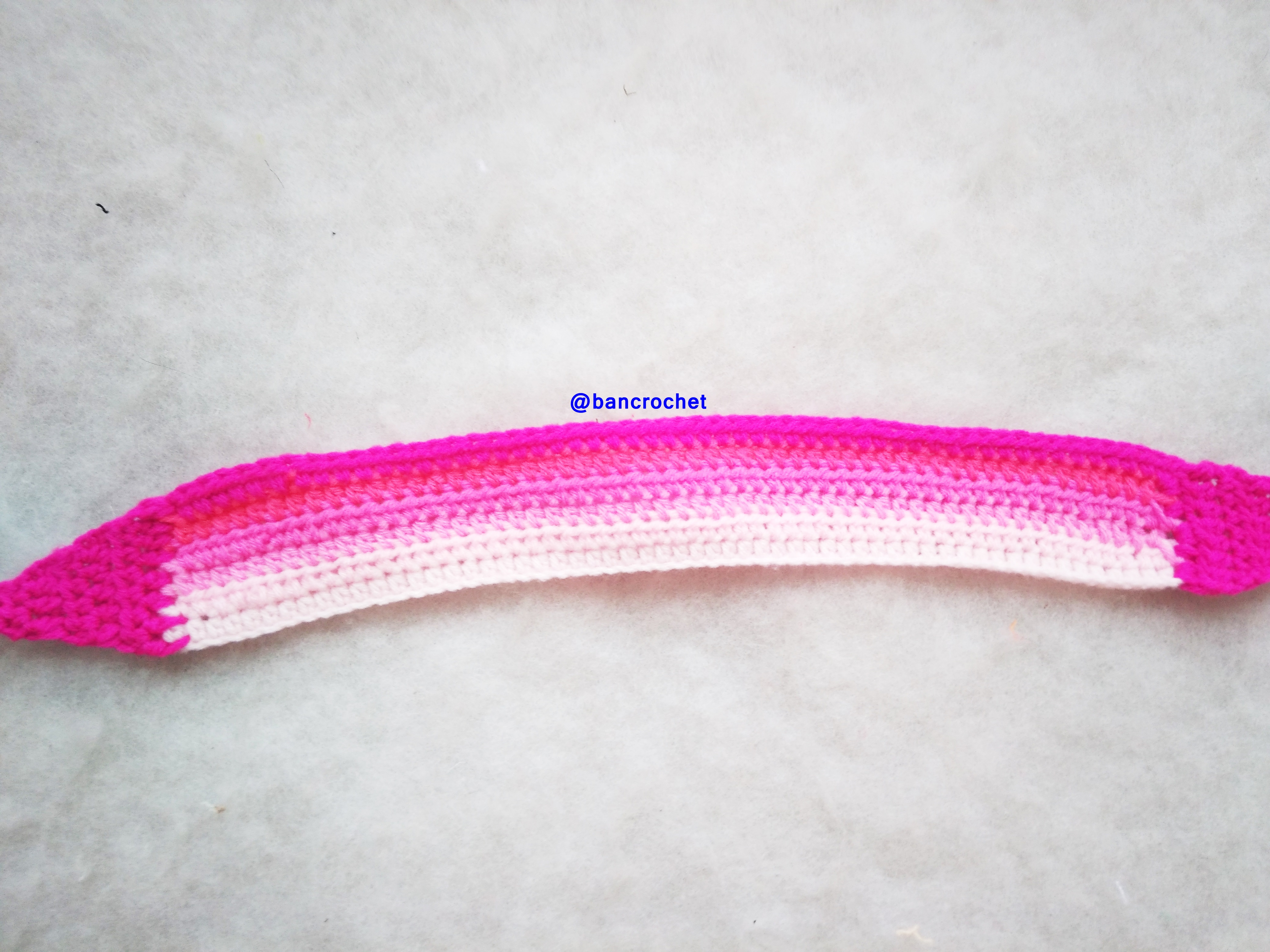 Bancrochet ที่คาดผมถักโครเชต์ crochet headband หลากสี 18 นิ้ว