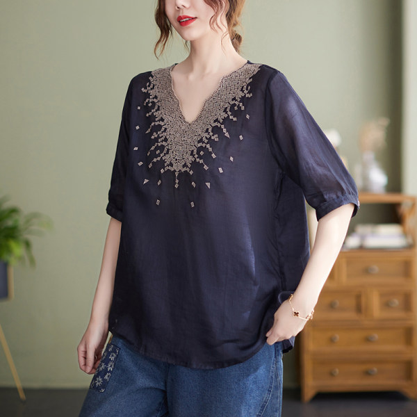 เสื้อลินิน แบบเสื้อสวยๆ เสื้อผ้าฝ้ายลินิน เสื้อเชิ้ตผ้าลินิน BY LININ