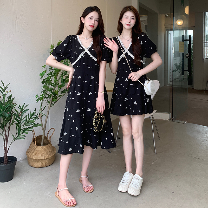 เดรสวัยรุ่น-เดรสคนอ้วนวัยรุ่น L-4XL(อก38-46 นิ้ว)