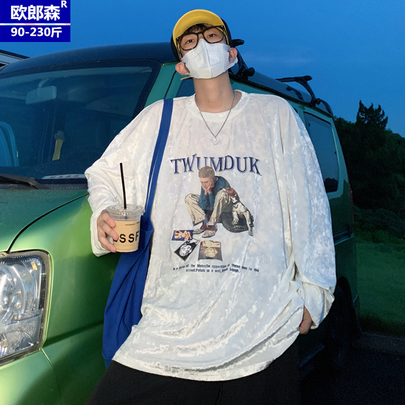 เสื้อยืดผู้ชายอ้วน S-5XL(อกเสื้อ39-51นิ้ว)
