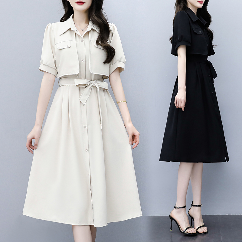 เดรสแขนสั้น มีไซส์ L-4XLอก 38-47 นิ้ว ใส่ได้ทั้งสาวหุ่นดีน่ารักจนถึงสาวอวบพลัสไซส์ จัดส่งฟรี! ทักแชทสั่งซื้อ