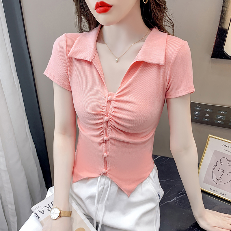 เสื้อผ้าวัยรุ่นเกาหลี เสื้อยืดวัยรุ่นผู้หญิง มีขนาด S M L XL