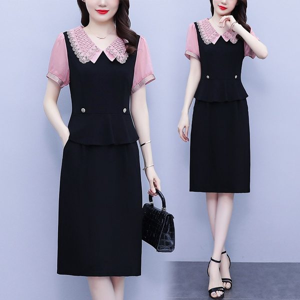 เดรสคนอ้วน เดรสสาวอวบ ชุดเดรสคนอ้วนวัยรุ่น BY PLUS SIZE Girl