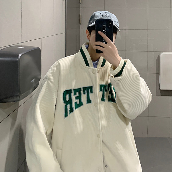 เสื้อแจ็คเก็ตเบสบอล เสื้อคลุม เสื้อแขนยาวสไตล์เกาหลี