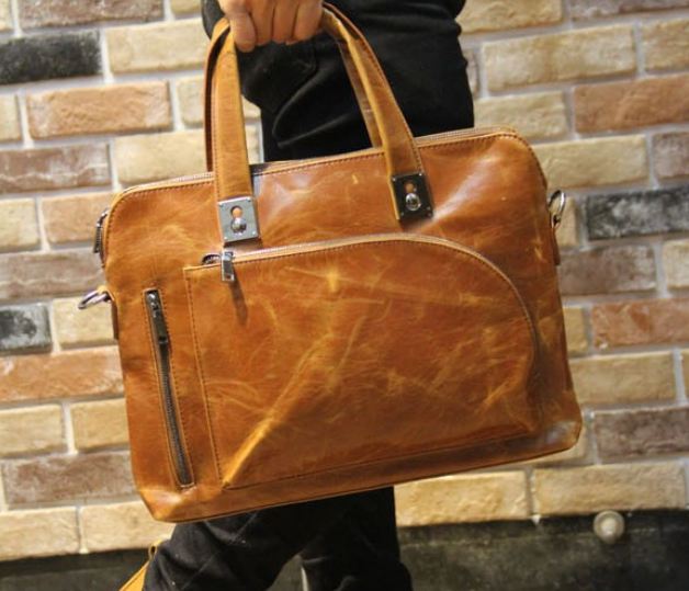 กระเป๋าถือผู้ชาย กระเป๋าใส่เอกสาร ทำงาน หนัง pu โชว์ ลายหนัง แบบ คลาสสิค เหมาะสำหรับ ผู้ชาย เนี้ยบ แต่มี สไตล์ แฟชั่นกระเป๋าถือผู้ชาย สีน้ำตาล ดำ 168993