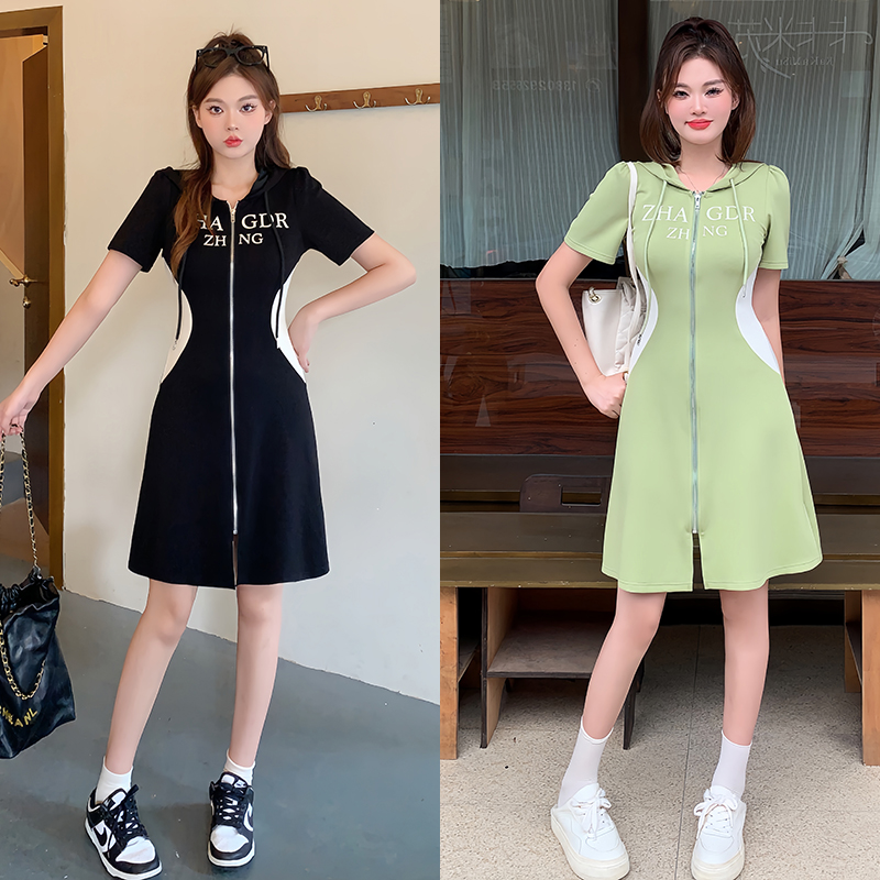 เดรสแขนสั้น มีไซส์ L-4XLอก 38-47 นิ้ว ใส่ได้ทั้งสาวหุ่นดีน่ารักจนถึงสาวอวบพลัสไซส์ จัดส่งฟรี! ทักแชทสั่งซื้อ
