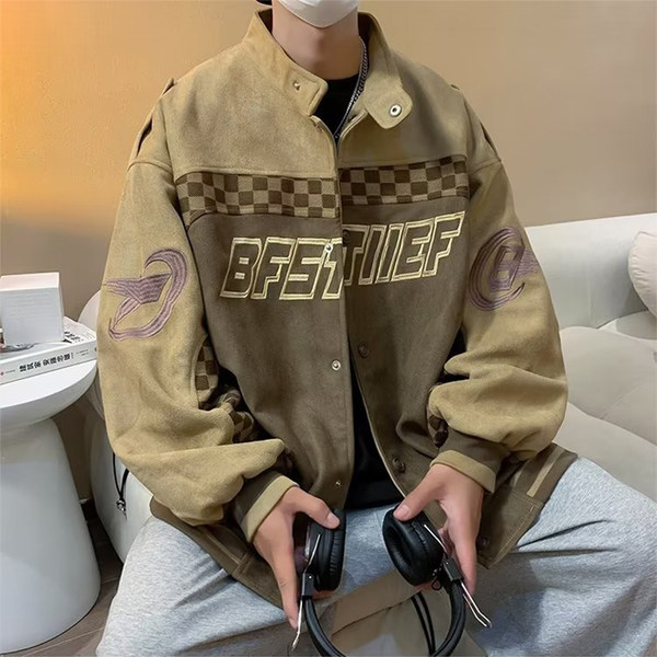 เสื้อแจ็คเก็ตเบสบอล เสื้อคลุม เสื้อแขนยาวสไตล์เกาหลี