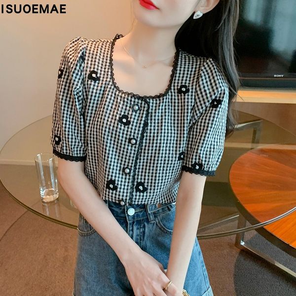 เสื้อลูกไม้ แขนสั้น