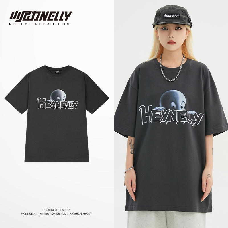 เสื้อยืดคอกลม ผู้ชาย เสื้อยืดผู้ชายเกาหลี เสื้อยืดเกาหลี แบรนด์ NELLY