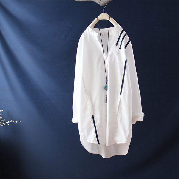 เสื้อเชิ้ตผ้าฝ้ายลินิน ขายเสื้อเชิ้ต ผ้าลินิน เสื้อเชิ้ตผ้าฝ้ายผู้หญิง