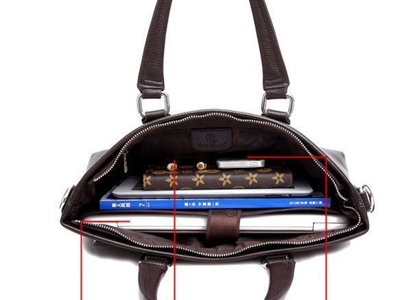 กระเป๋าถือผู้ชาย สีดำ และ สีน้ำตาล หนังแบบเดียว กับ เบาะรถยนต์ กระเป๋า ใส่เอกสาร ใส่ Note book แบบสวย ดีไซน์เก๋ ทำความสะอาดง่าย 294885