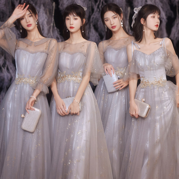 ชุดเพื่อนเจ้าสาวสีเทา