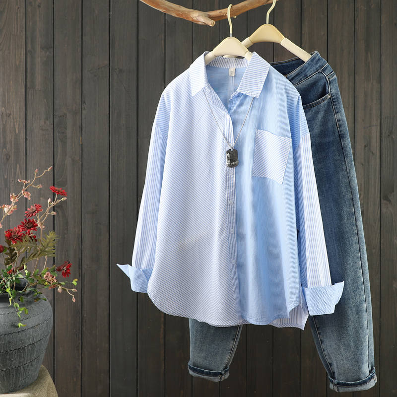 แบบเสื้อสวยๆ เสื้อผ้าฝ้ายลินิน เสื้อเชิ้ตผ้าลินิน