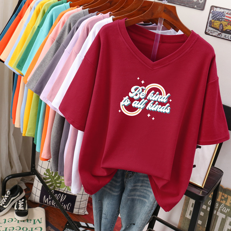 เสื้อยืดคอตตอน สกรีนลายน่ารัก มีหลากหลายสี ส่งฟรีทั่วไทย BY JIMIAO