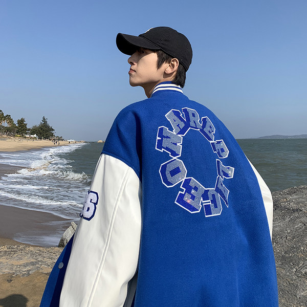 เสื้อแจ็คเก็ตเบสบอล เสื้อคลุม เสื้อแขนยาวสไตล์เกาหลี