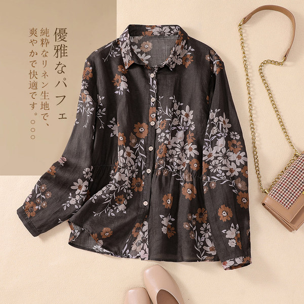 เสื้อลินิน เสื้อผ้าฝ้ายลินิน เสื้อเชิ้ตผ้าลินิน BY Zimo