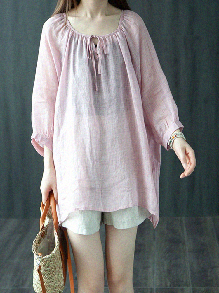 เสื้อลินิน เสื้อผ้าฝ้ายลินิน เสื้อเชิ้ตผ้าลินิน S M l XL จากแบรนด์ ZIMO