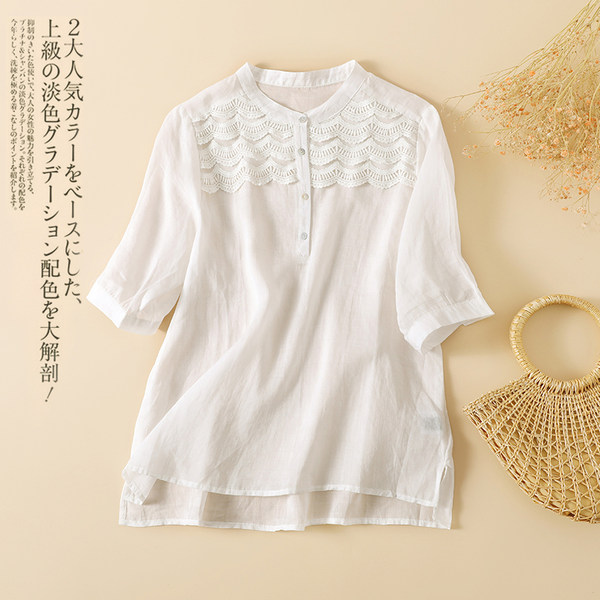 เสื้อลินิน แบบเสื้อสวยๆ เสื้อผ้าฝ้ายลินิน เสื้อเชิ้ตผ้าลินิน BY LININ