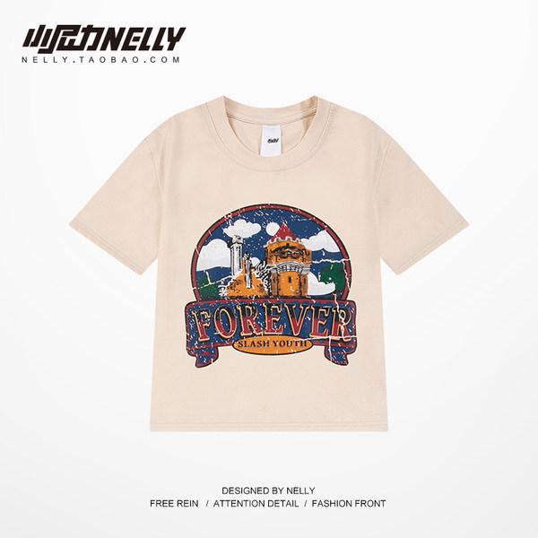 เสื้อยืดคอกลม ผู้ชาย เสื้อยืดผู้ชายเกาหลี เสื้อยืดเกาหลี แบรนด์ NELLY