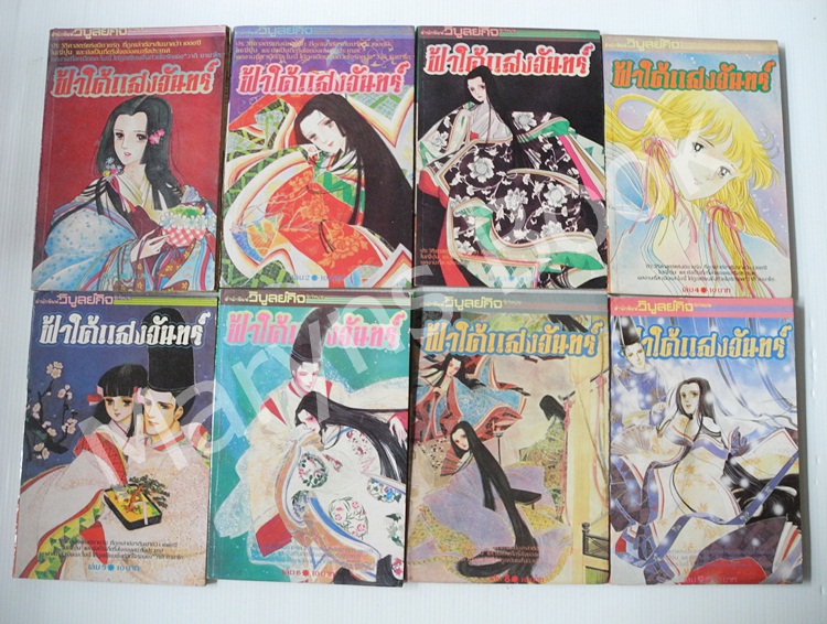 ฟ้าใต้แสงจันทร์ 9 เล่มจบ (ไม่ครบขาดเล่ม 7 ) / YAMATO WAKI