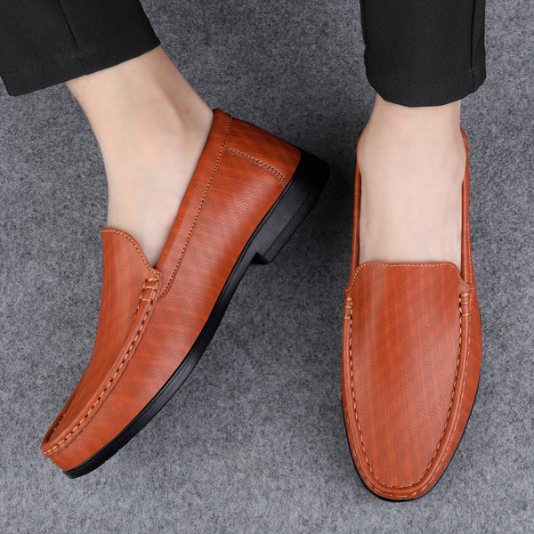 รองเท้าหนังผู้ชาย มีไซส์39-44 รองเท้าโลฟเฟอร์ชาย Slip-On Shoes