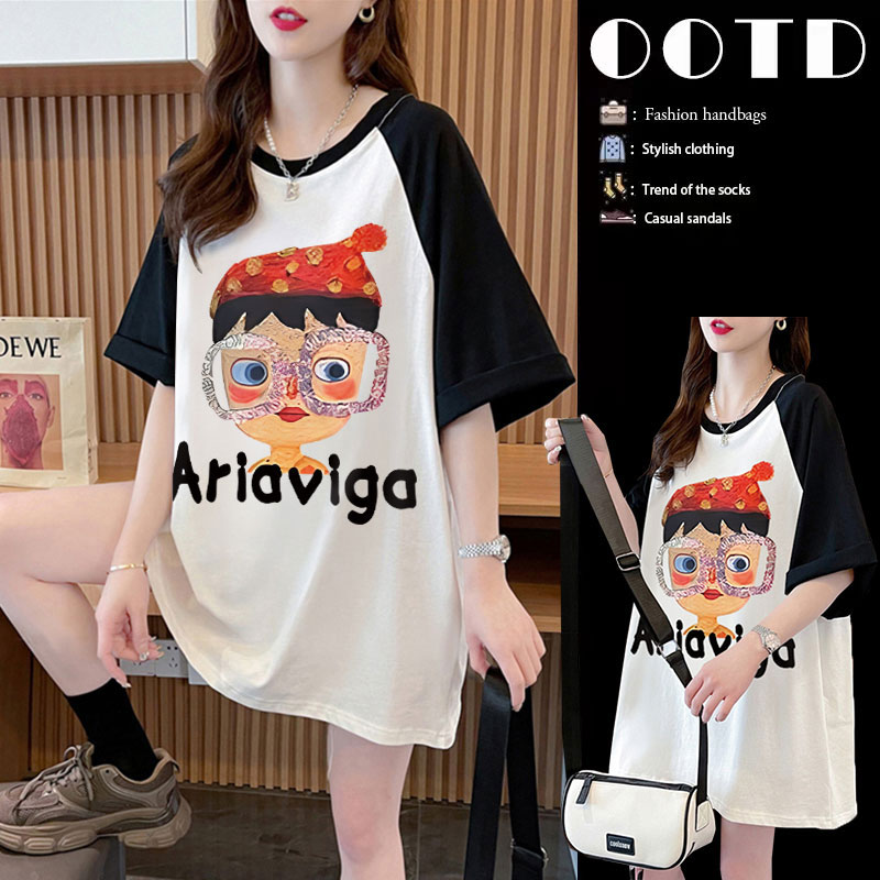 เสื้อยืดคนอ้วนแบบโอเวอร์ไซส์แบบ ulzzang fashion สนใจทักแชท