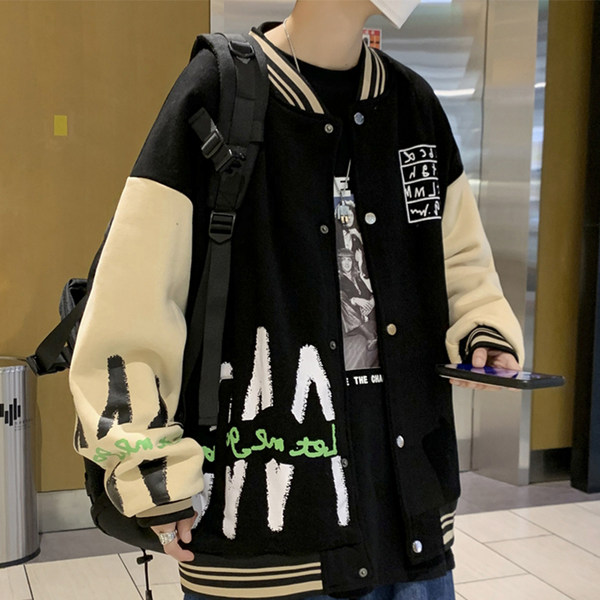 เสื้อแจ็คเก็ตเบสบอล เสื้อคลุม เสื้อแขนยาวสไตล์เกาหลี