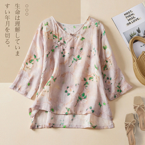 เสื้อลินิน เสื้อผ้าฝ้ายลินิน เสื้อเชิ้ตผ้าลินิน BY Zimo