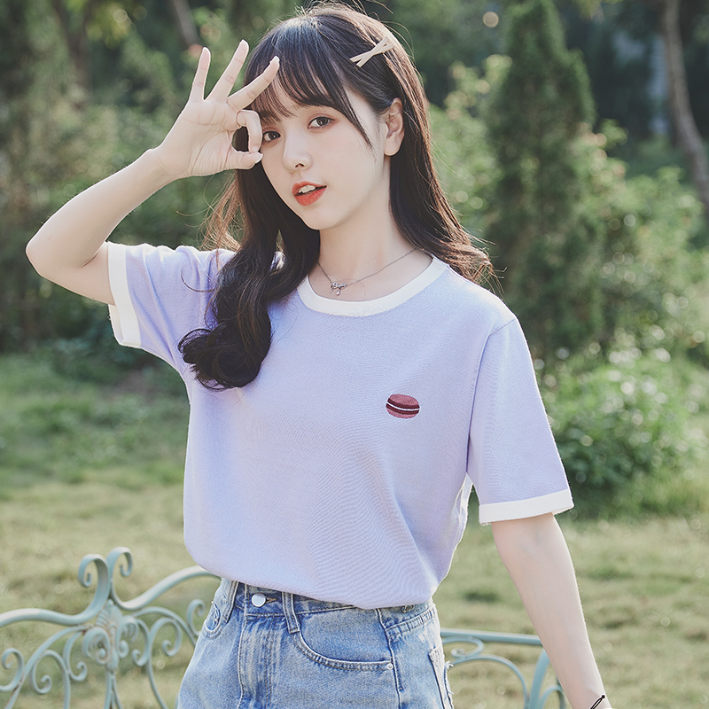 เสื้อผ้าวัยรุ่นเกาหลี เสื้อยืดวัยรุ่นผู้หญิง มีขนาด S M L XL