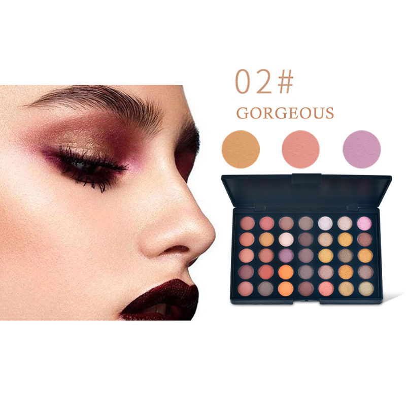 อายแชโดว์ พาเลท 35 สี Eyeshadow pallete เนื้อแมท เนื้อชิมเมอร์ติดทน