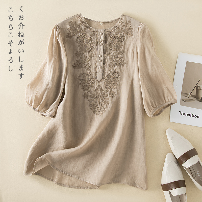 เสื้อลินิน เสื้อผ้าฝ้ายลินิน เสื้อเชิ้ตผ้าลินิน S M l XL จากแบรนด์ ZIMO