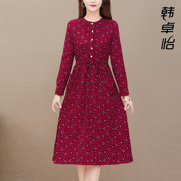 เดรสวัยผู้ใหญ่40-60ปี เดรสคุณแม่ ชุดเดรสทำงานวัยผู้ใหญ่ แบรนด์ MAMA DRESS