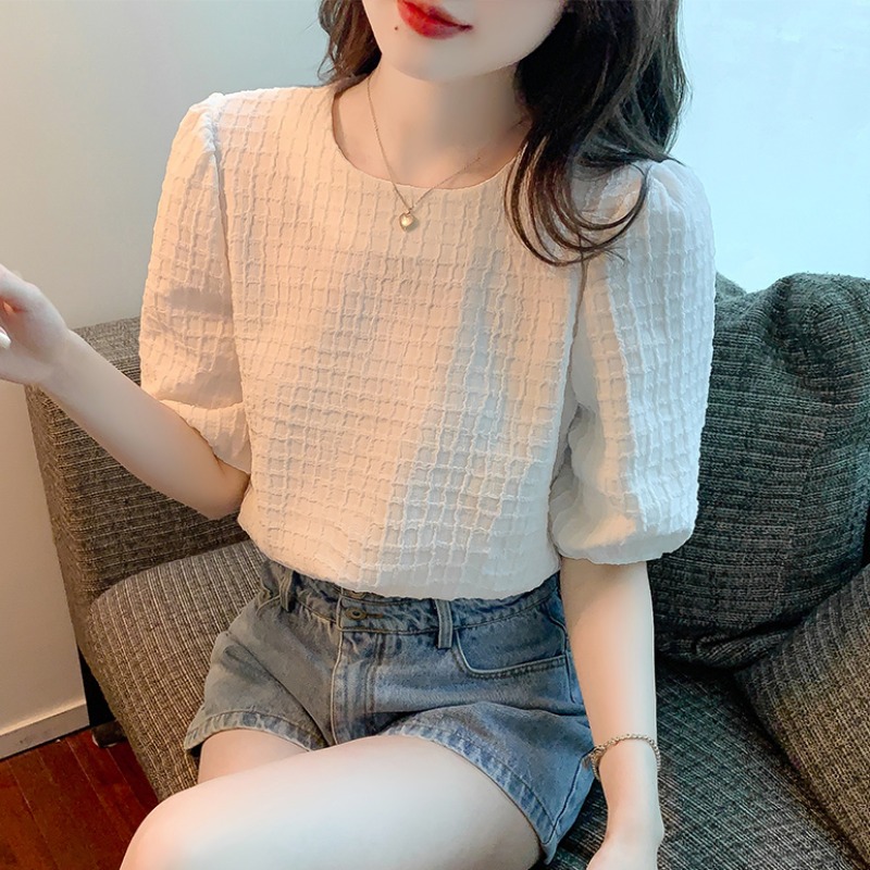 เสื้อเชิ้ตผู้หญิงแขนยาว เสื้อเชิ้ตผู้หญิงใส่ทํางาน 390 บาทต่อชิ้น ฟรีค่าจัดส่ง