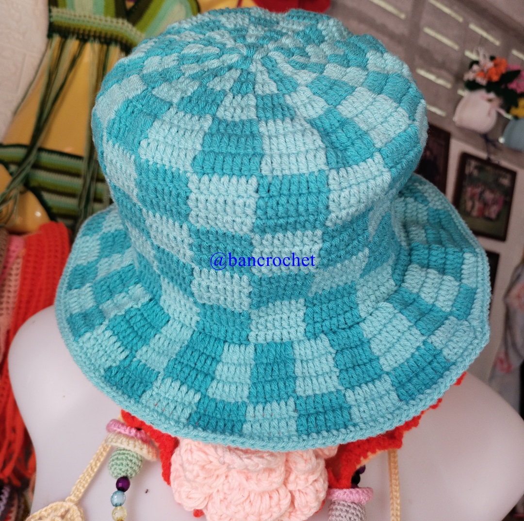 Bancrochet หมวกถักโครเชต์ crochet hat หลากสี