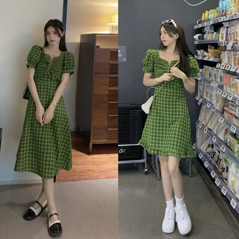 เดรสวัยรุ่น-เดรสคนอ้วนวัยรุ่น L-4XL(อก38-46 นิ้ว)