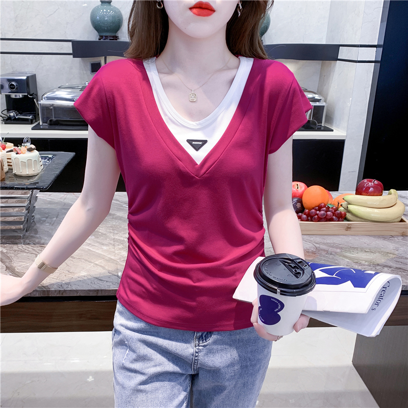 เสื้อผ้าวัยรุ่นเกาหลี เสื้อยืดวัยรุ่นผู้หญิง มีขนาด S M L XL