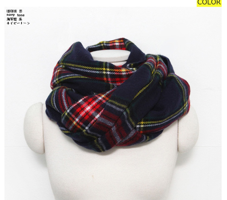 ผ้าพันคอกันหนาว ลายสก๊อต เนื้อนุ่ม สไตล์เกาหลี พร้อมส่ง same pic