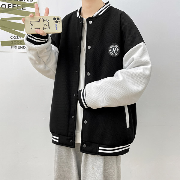 เสื้อแจ็คเก็ตเบสบอล เสื้อคลุม เสื้อแขนยาวสไตล์เกาหลี