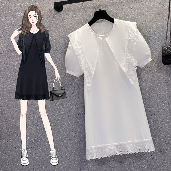 เดรสคนอ้วน เดรสสาวอวบ ชุดเดรสคนอ้วนวัยรุ่น BY PLUS SIZE Girl