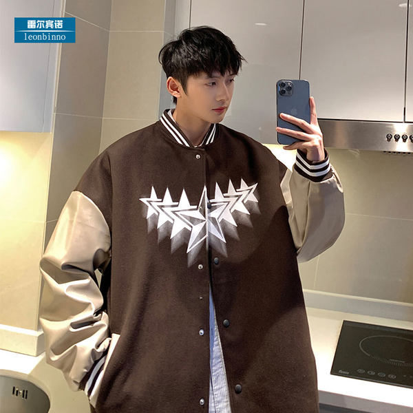 เสื้อแจ็คเก็ตเบสบอล เสื้อคลุม เสื้อแขนยาวสไตล์เกาหลี