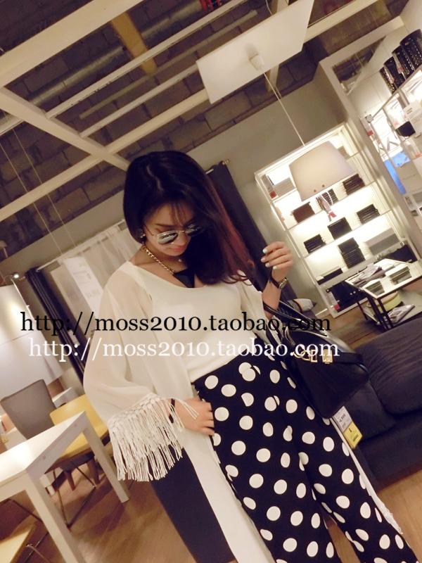 เสื้อคลุมชีฟองสีขาว แต่งงานถักช่วงปลายแขนและปลายชุด หวานๆ งานดีเลยจ้า white