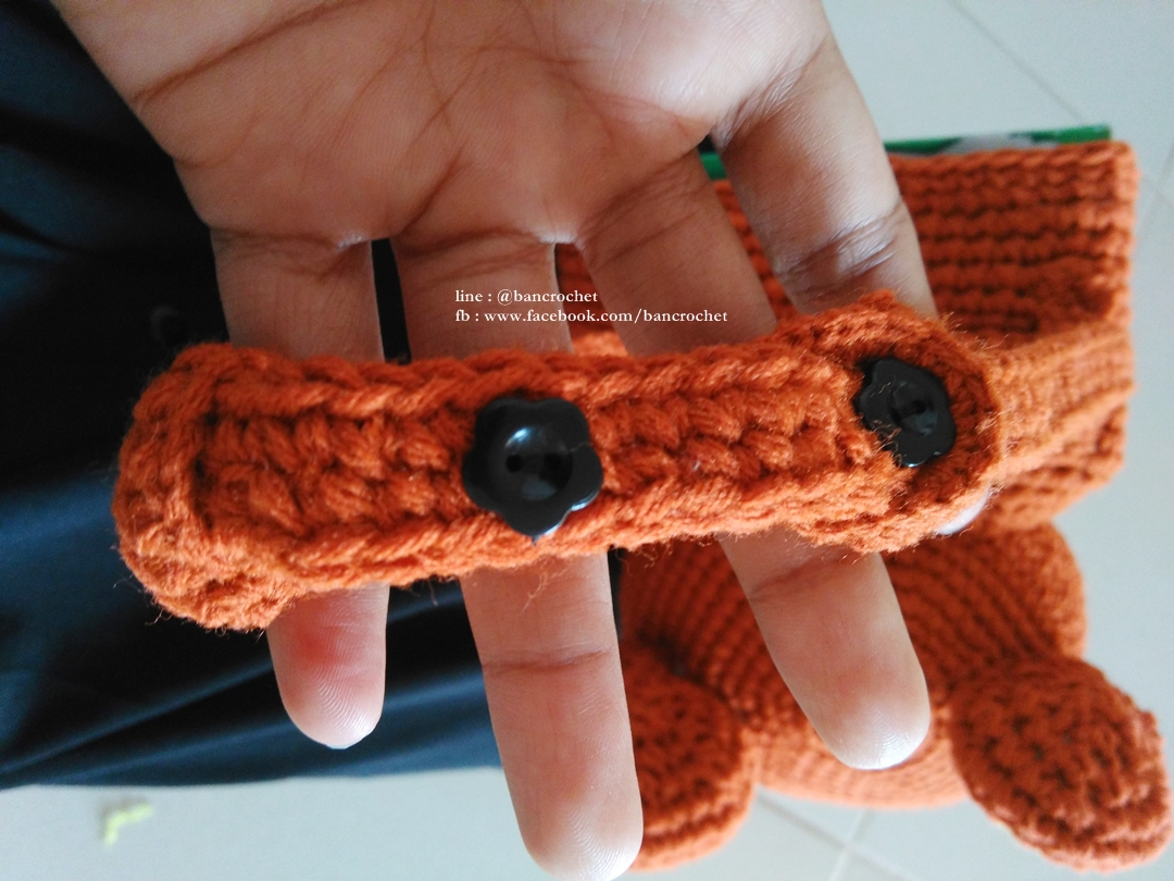 กล่องทิชชูคุมะถัก แบบแขวน