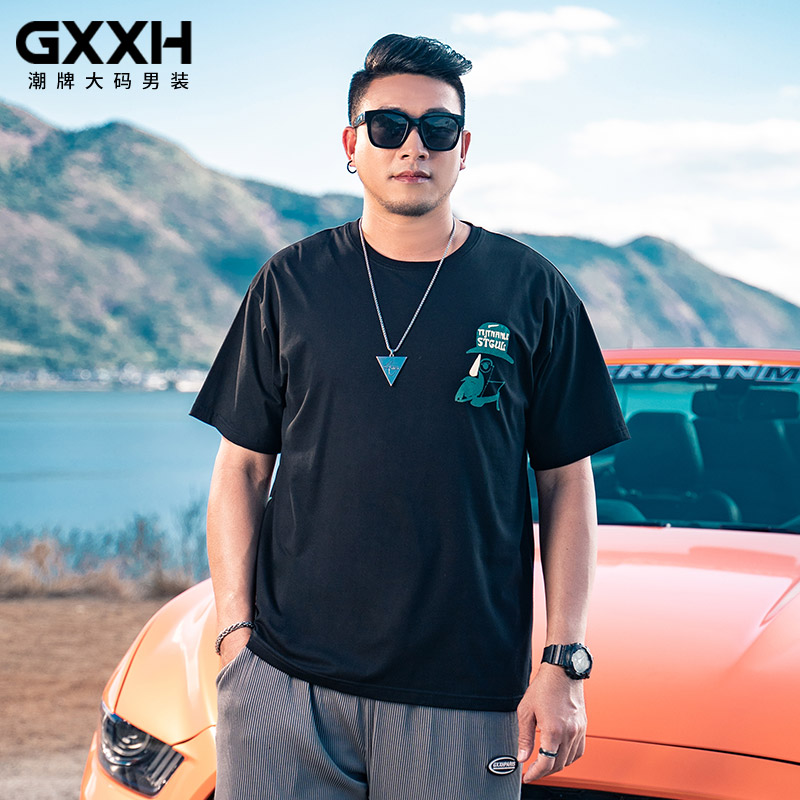 เสื้อยืดผู้ชายอ้วน S-5XL(อกเสื้อ39-51นิ้ว)
