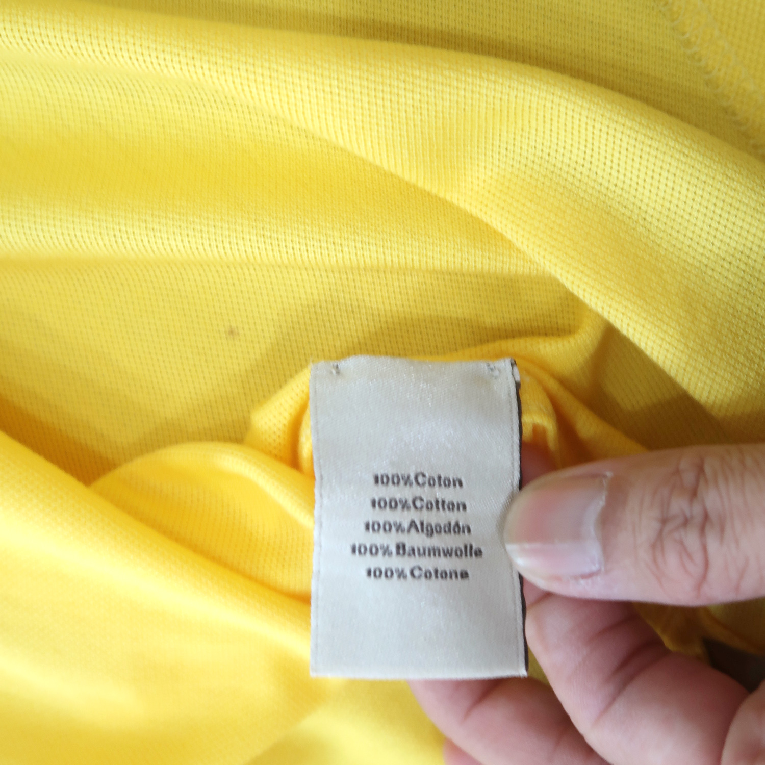 Hermes Jaune Vif Cotton Polo Shirts Size M