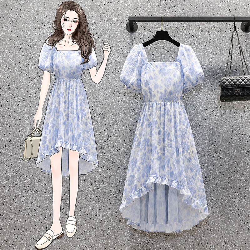 เดรสแขนสั้น มีไซส์ L-4XLอก 38-47 นิ้ว ใส่ได้ทั้งสาวหุ่นดีน่ารักจนถึงสาวอวบพลัสไซส์