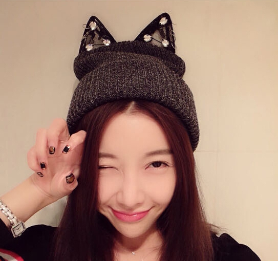 หมวกไหมพรม หูแมว ฮ๊อตมาก ดาราใส่กันเยอะ น่ารักกกกก