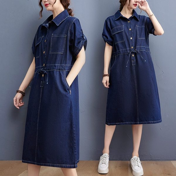 เสื้อลินินคนอ้วน เสื้อทีเชิ้ตคนอ้วนผู้หญิง เสื้อทีเชิ้ตตัวใหญ่ By Literary Plus size