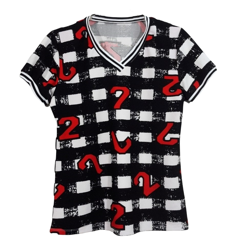 Blouse3244-3254 Big Size เสื้อแฟชั่นไซส์ใหญ่ คอวี แขนสั้น ผ้าวูลเวฟ(ผ้าหนังไก่)เนื้อดีนุ่มยืดหยุ่นสูงใส่สบาย มีหลายสีหลายลาย