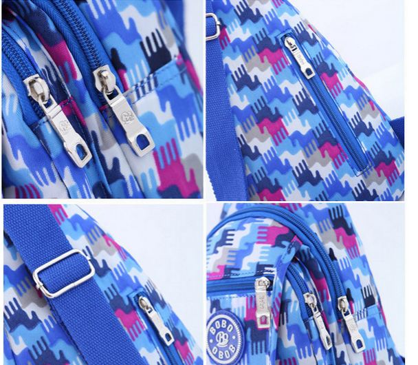 กระเป๋าเป้ กระเป๋าสะพาย กระเป๋าคาดอก ผ้าไนลอน กันน้ำ กระเป๋าผู้หญิง เก๋ ๆ ใส่ของกระจุกจิก กระเป๋าใส่ของเที่ยว แบบสวย สีสันสดใส 950130